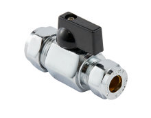 Minikuleventil 15 x 10 mm m/grep